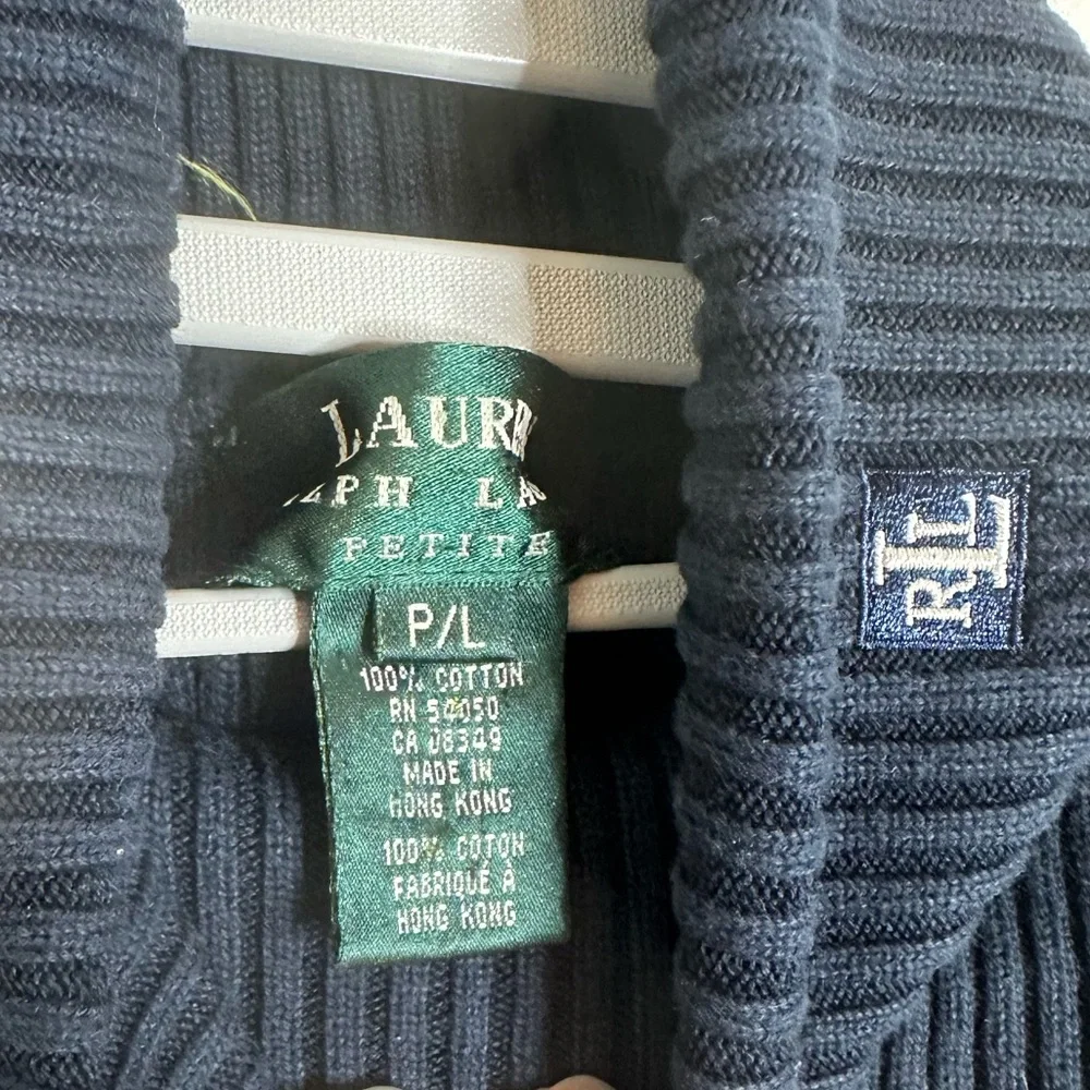 Lauren Ralph Lauren Petite Ribbed Turtleneck - Picture 4 of 5